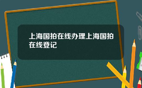 上海国拍在线办理上海国拍在线登记