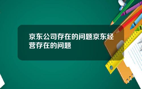 京东公司存在的问题京东经营存在的问题