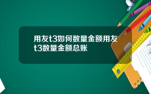 用友t3如何数量金额用友t3数量金额总账