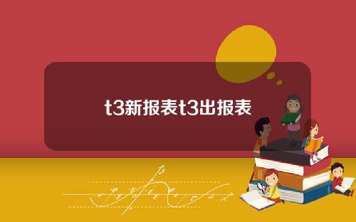 t3新报表t3出报表