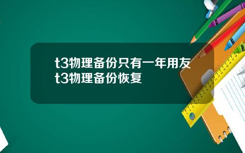 t3物理备份只有一年用友t3物理备份恢复