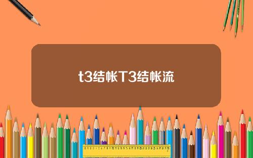 t3结帐T3结帐流