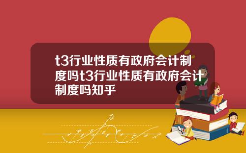 t3行业性质有政府会计制度吗t3行业性质有政府会计制度吗知乎