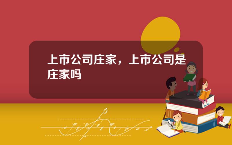 上市公司庄家，上市公司是庄家吗