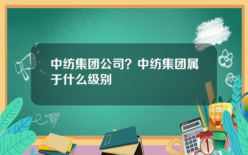 中纺集团公司？中纺集团属于什么级别