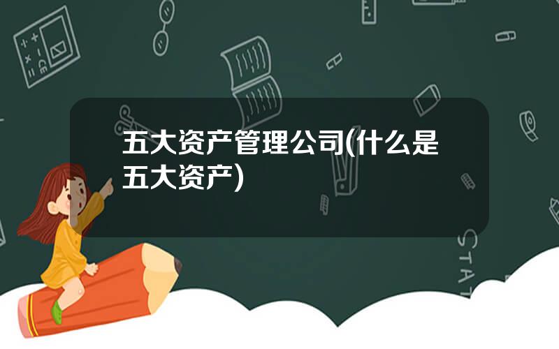 五大资产管理公司(什么是五大资产)