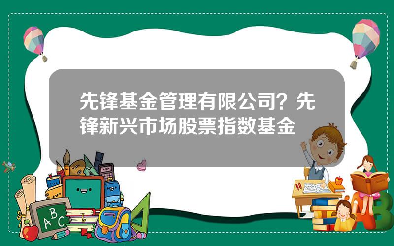 先锋基金管理有限公司？先锋新兴市场股票指数基金